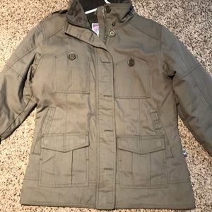 army green winter jacket